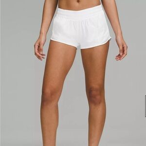 White Hotty Hot Low-Rise Lined Short 2.5"